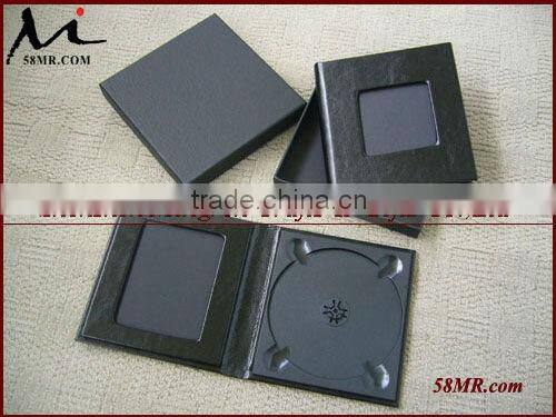 2015 Wedding Leather CD DVD Case Holder,Black,2PS