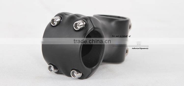 Carbon fiber bike stem for fork and handlebar