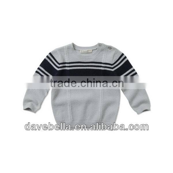 DB967 dave bella 2014spring cotton toddlers sweater infant clothes outwear baby pullover wholesale baby tops kids sweater