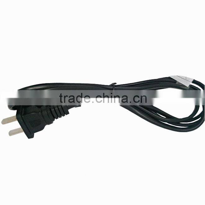 Copper wire conductor Janpan 2 pin ac power cord plug