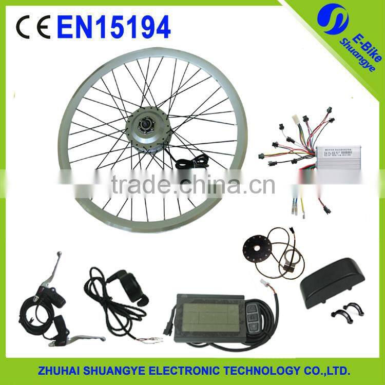 CE battery Electric bicycle kit / E bike conversion kit / 24V/36V/48V 250-1000W Motor