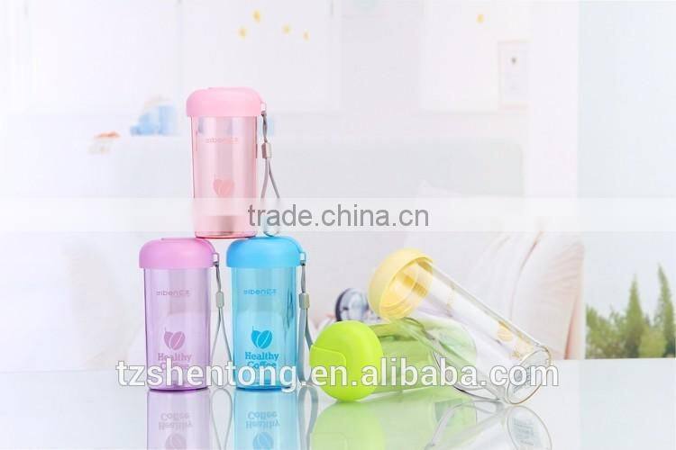 Wide mouth portable bpa free plastic drinking water bottle YB-0150,YB-0151