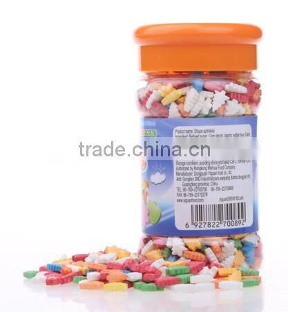 Edible sprinkles colorful Christmas tree