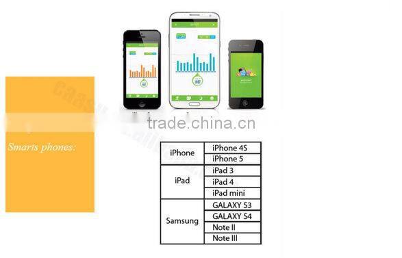 Waterproof IOS and Android compatible calorie pedometer sleep watch