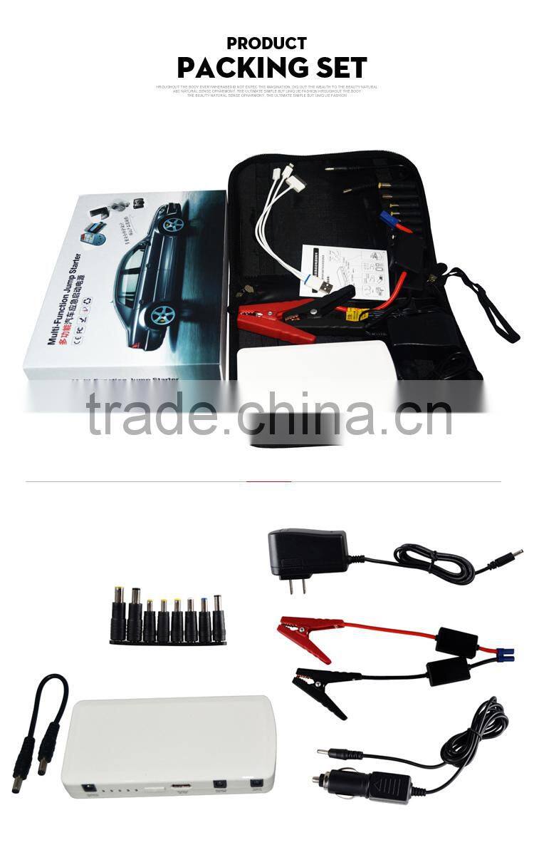 12000mah Li-Nano Lithium Polymer 12V auto jump boosterportable car mini jump starter