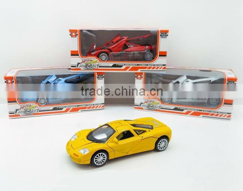 JS3901143 Autorized Famous Brand Metal IC Cars With Light Diecast Pull Back Car