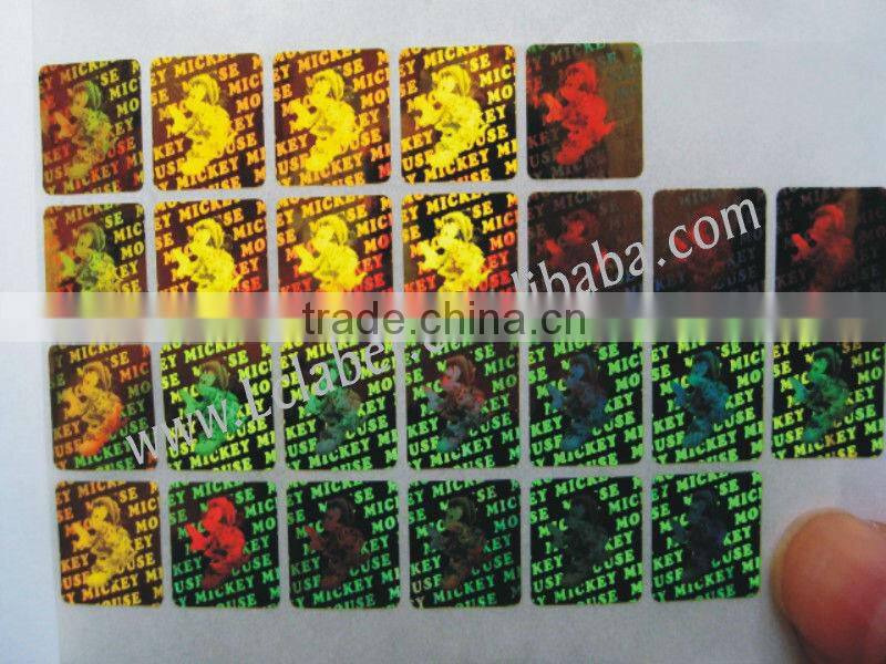 fancy and self-adhesive label laser sticker