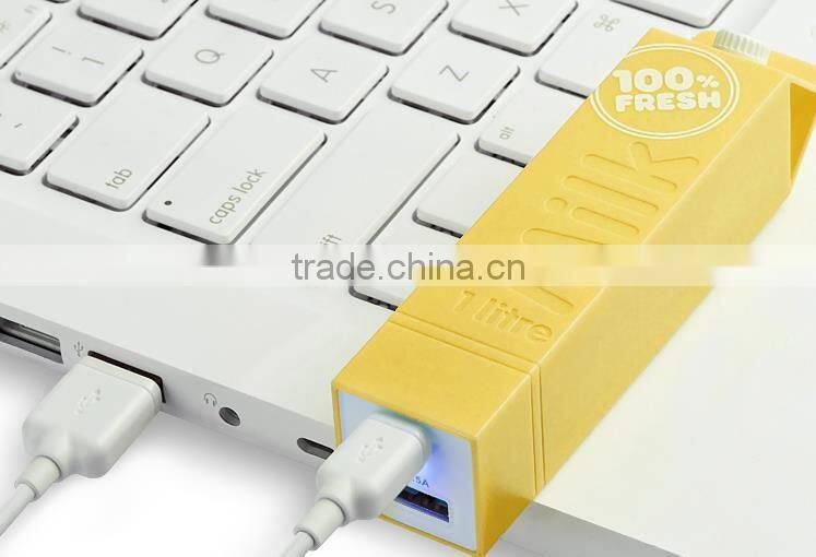 milk external power bank 2600 mah mini universal portable mobile charger