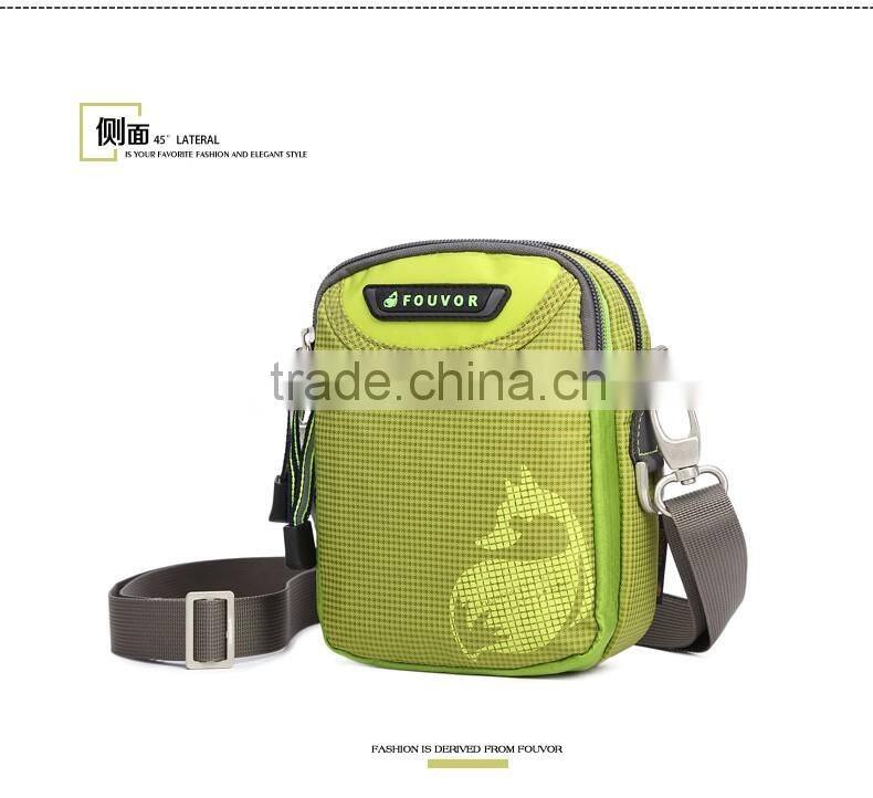 2016 Factory Colorful Custom logo Single Strape Shoulder Messenger Bags for Lady and Men