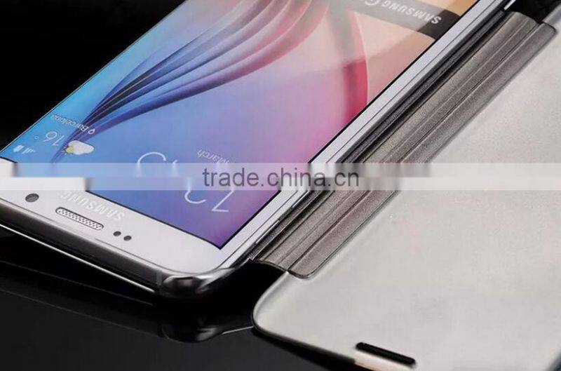 Top Grade For Samsung Note 5 Transparent Mirror View Smart Cover