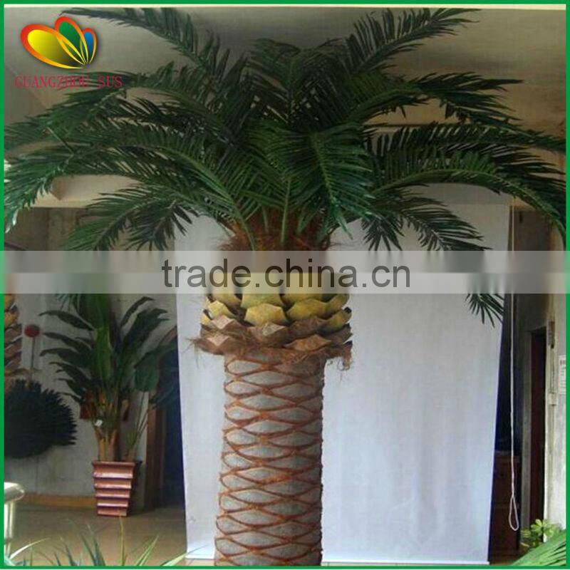 garden decorative fiberglass large artificial date palm tree