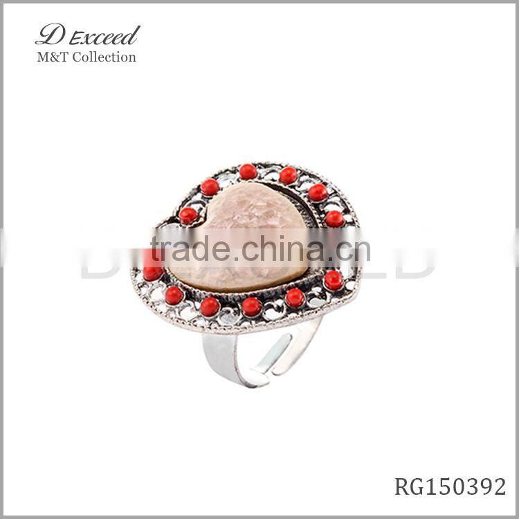 2015 treedy High quality big stone ring designs for girls