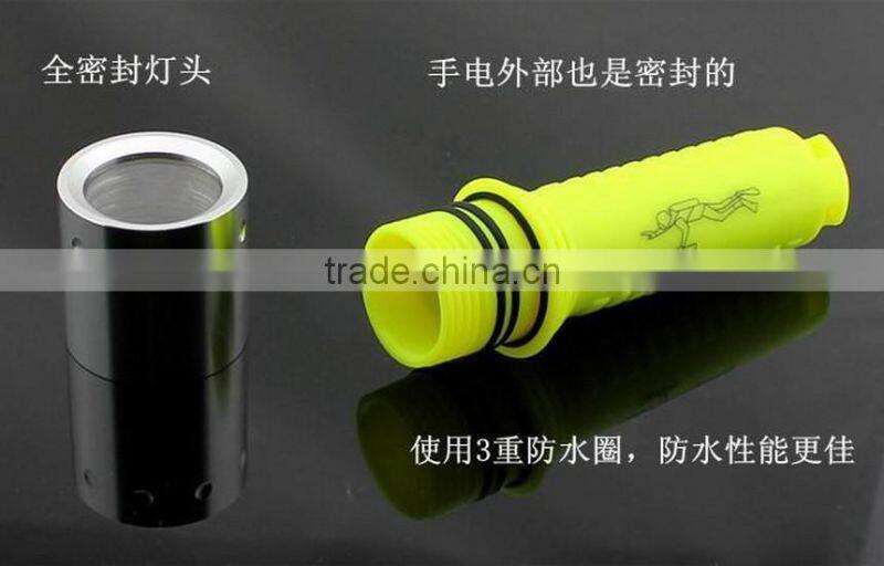 1000 lumen light underwater diving flashlight