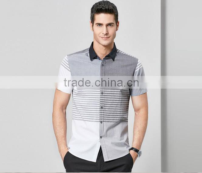 Men's Vogue Casual Plaids cotton short sleeve T Shirt