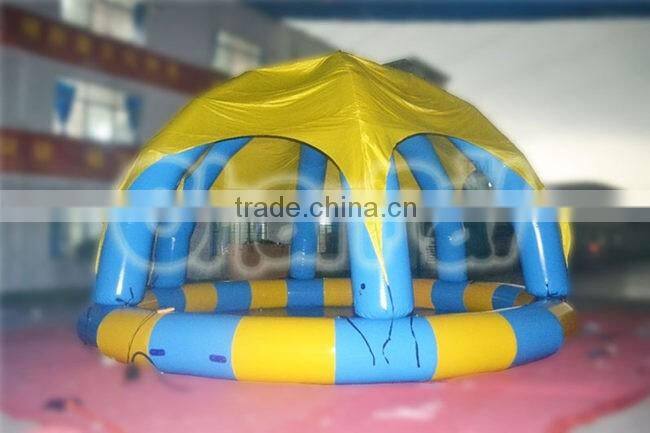 2016 unique design large inflatable swimming pool with dome for sale, inflatable swimming pool cover