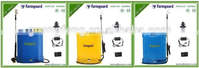 Hot sale 16L PP battery Sprayer regulator automatic pump sprayer portable electric sprayer