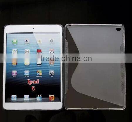 Factory Price For iPad Air 2 Gel Soft S-line TPU Case Cover MIx Colors