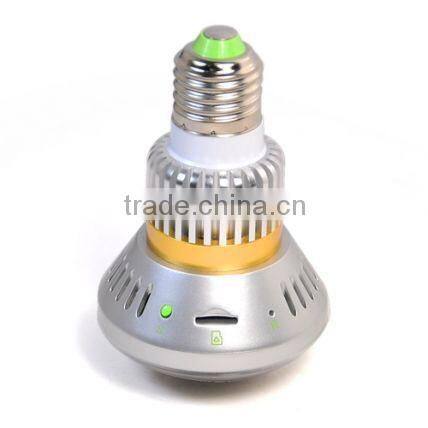 Bulb-Shaped CCTV Bulb DVR Camera Security Surveillance with Remote Control LED Light Mirror face Hidden Bulb Wifi IP Camera