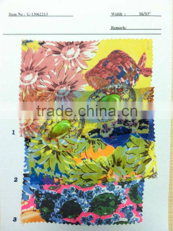 US$ 1/M up Chiffon Print Fabric Textile Stock Stocklot:G-13062213