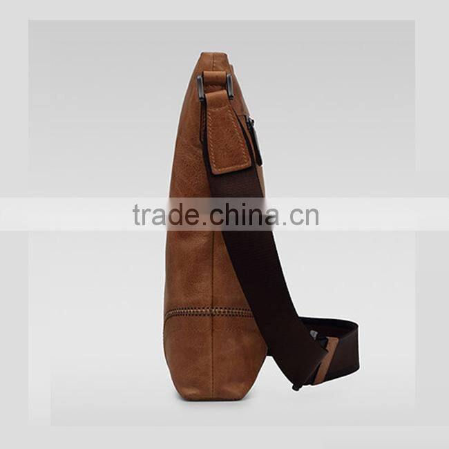2015 vintage genuine leather bag handbag with top level cow fist layer coat man shoulder bags