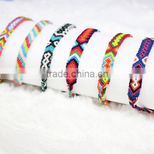 Wholesale handmade boho style magnetic clasp brazil braid beads friendship bracelet