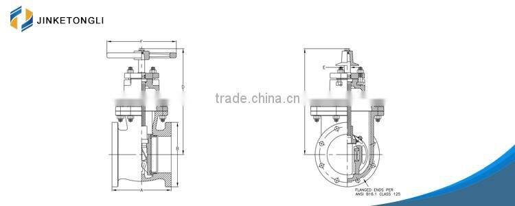 China supplier JKTL api gate valve
