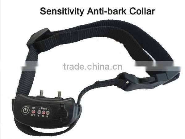 PVC material rechargeable high medium low 3 level dog training shock collar with anti bark