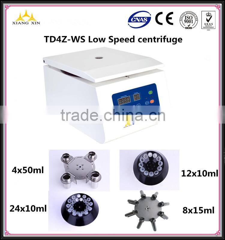 Hot selling Small Benchtop Low-speed centrifuge TD4A-WS Swing rotor for PRP