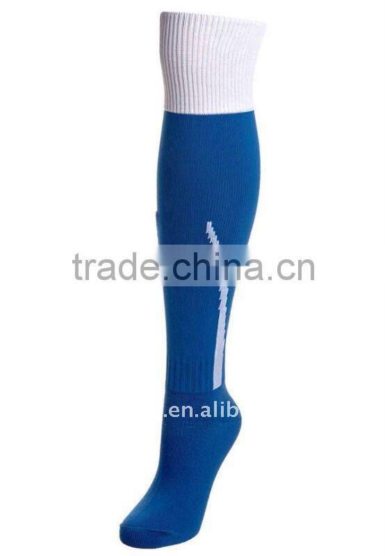 quality knee high custom soccer white football socks