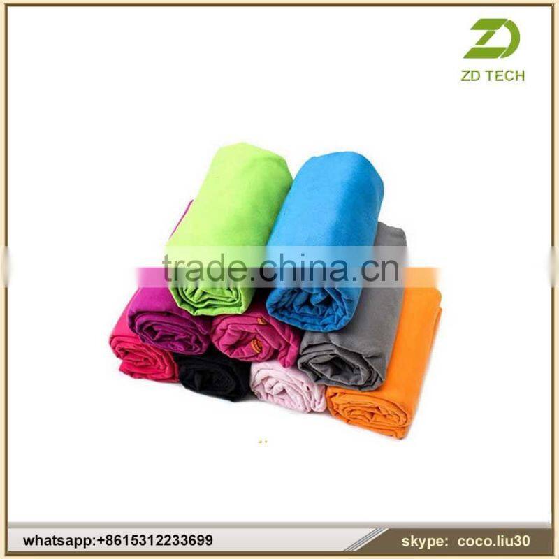 New design microfiber sports towel in mesh bag with great price ZDS2014