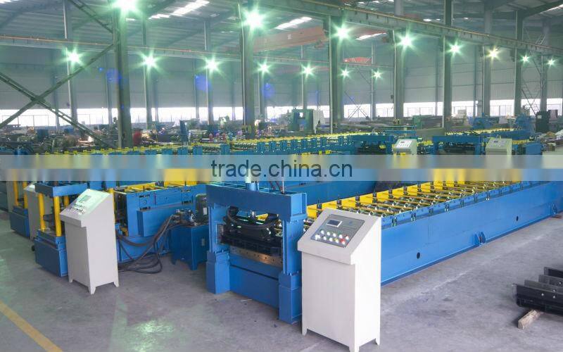 galvanized steel roof tile plate roll forming machine