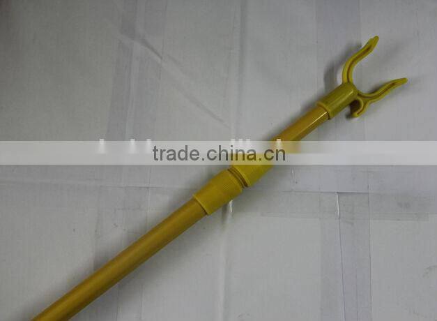 Telescopic cover metal handle with Cloth hanger fork in high quanlity