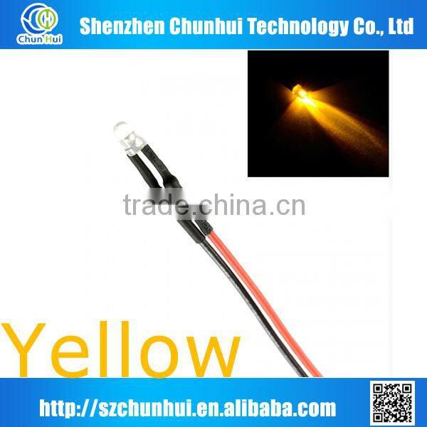 hot sales Red PREWIRED 12V diode 5mm prewired