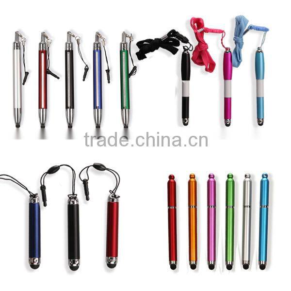 10p MINI Universal Capacitive Stylus pen with neck rope
