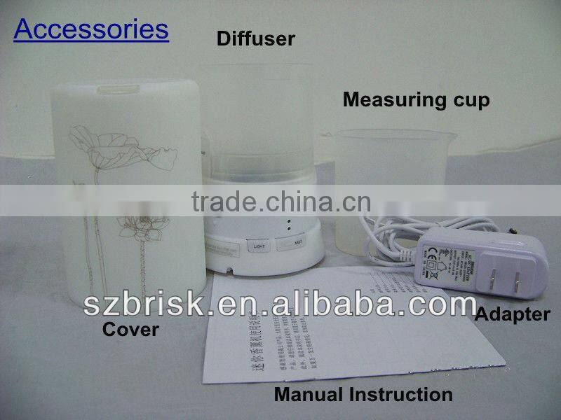 8 colors ultrasonic led aroma oil diffuser