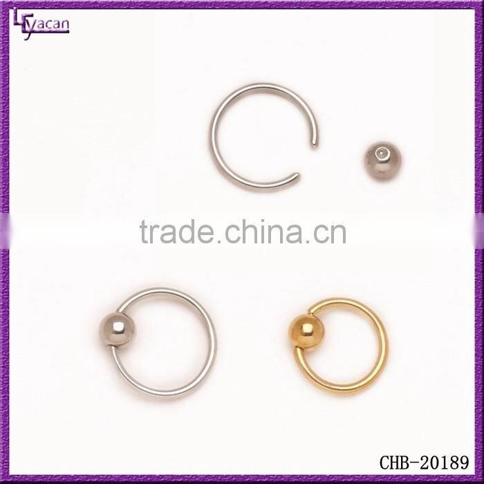 Fashion Wholesale Errings Tragus Helix Lip Septum Piercing Closure Captive Bead Ring