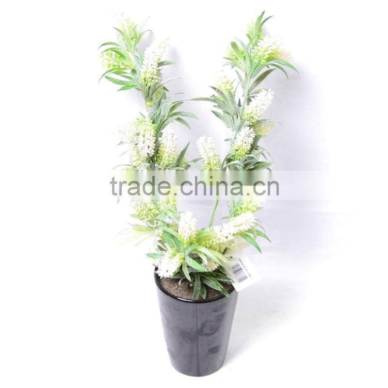 artificial flower with special shape and snow feel color