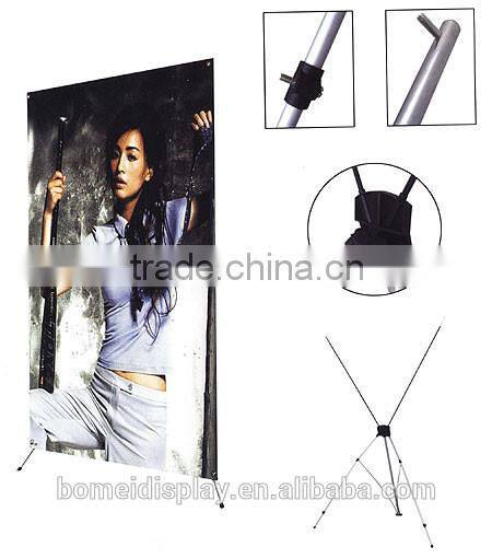 Smart metal material 60*160cm bridge banner stand