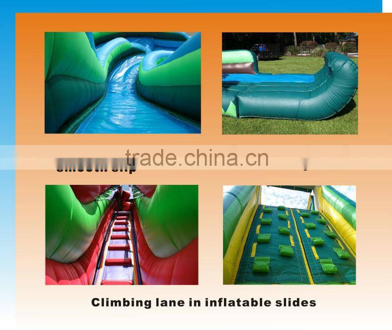 7mWx5.5mDx4mH inflatable water slide with pool inflatable water park with twin double slides with pool