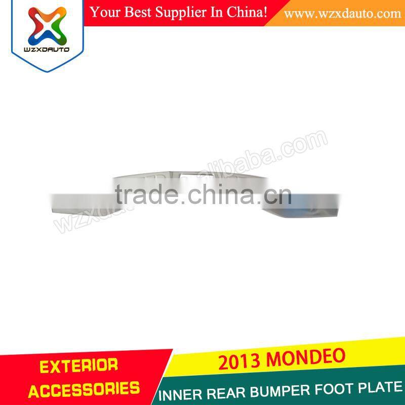 STAINLESS STEEL INNER REAR BUMPER STEP PLATE FOOT PLATE Decoration For Mondeo 2013 2014 2015