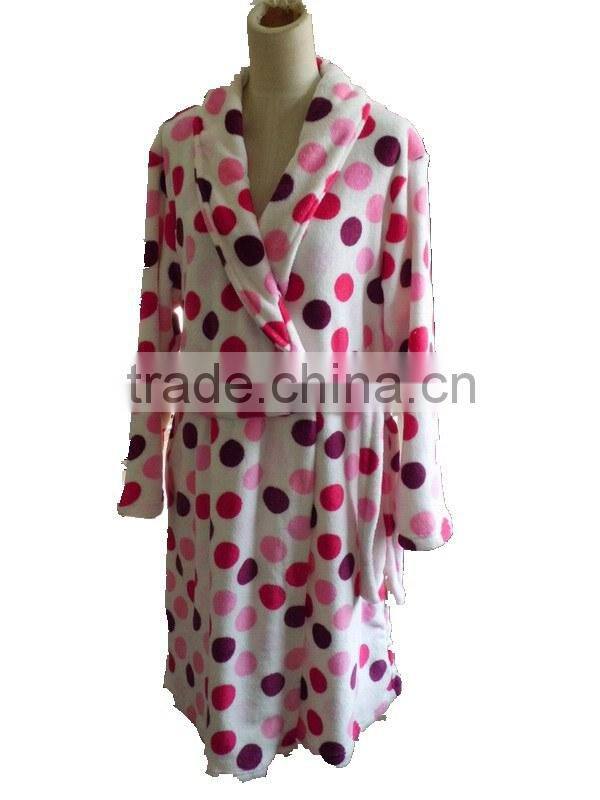 Coral fleece gown