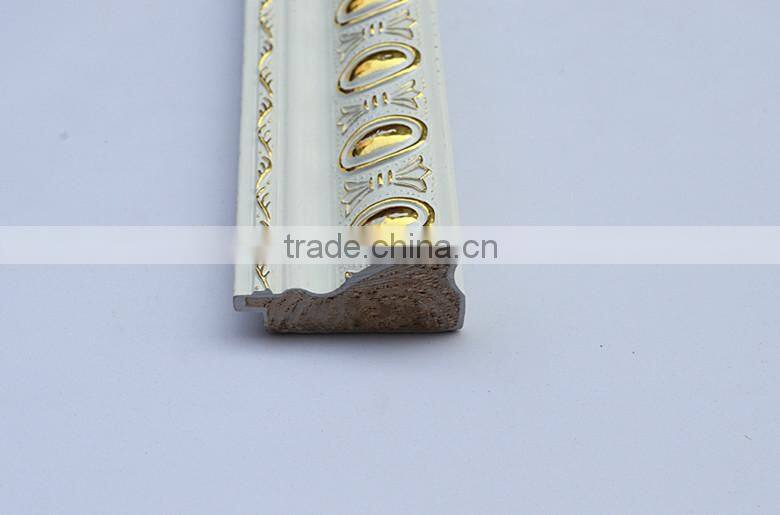 white gold photo frame moulding&stick