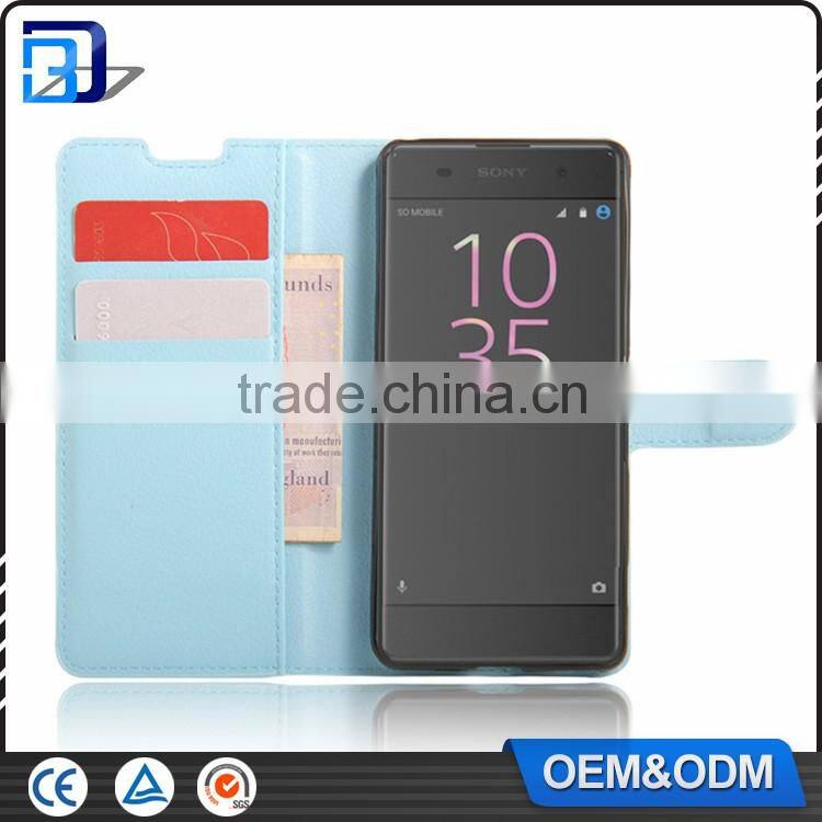 Best Selling Lychee Skin Wallet PU Leather Case For Sony Xperia XA Filp Cover Bulk Buy From China
