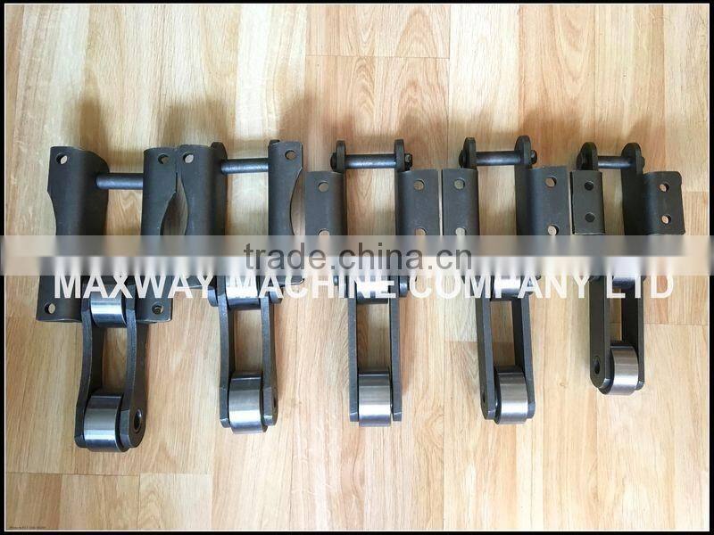 High Quality Durable Swamp Buggy Excavator Steel Chains and Track Shoes , Floating Excavator Chains , MAXWAY Machine Company