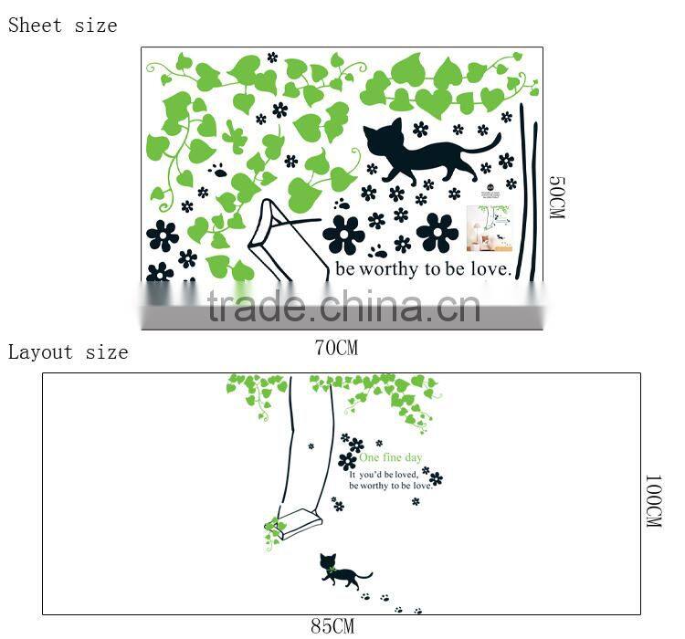 2016 Hot Sale Removable Home Decor Wall Sticker Tree