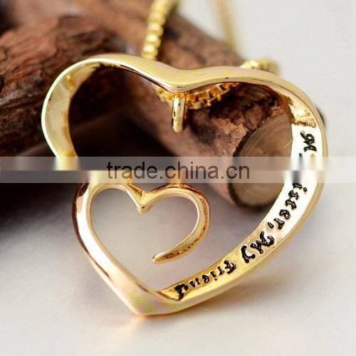 Mother's Day Gift Zinc Alloy Crystal MOM Football Necklace