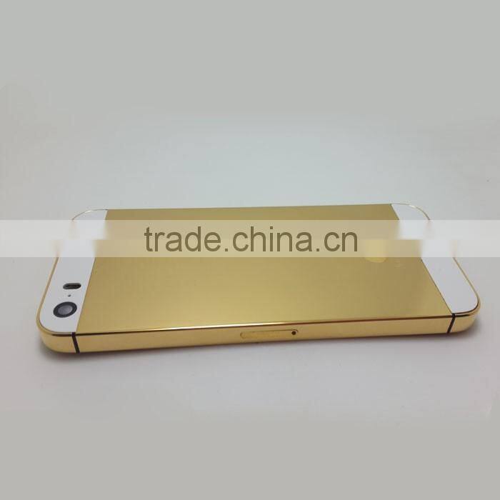 for apple iphone 6 6p six generations back cover middle frame after 24K Gold plated diamond shell custom color