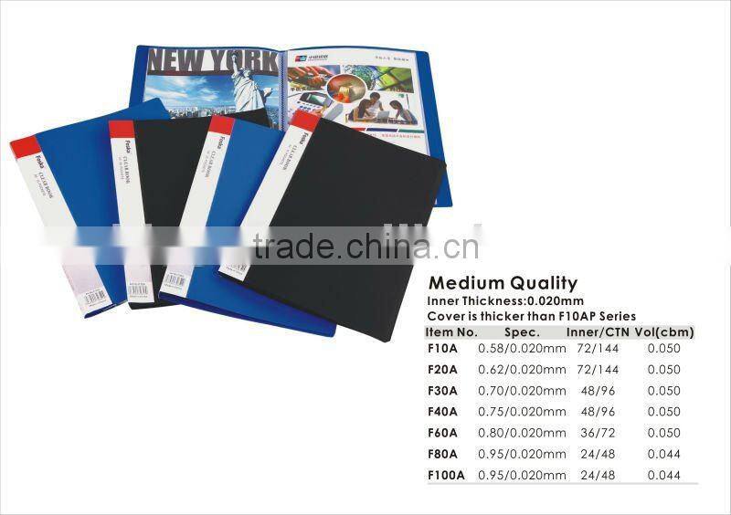 New Design A4 Transparent Clear Easy Slide File Cover