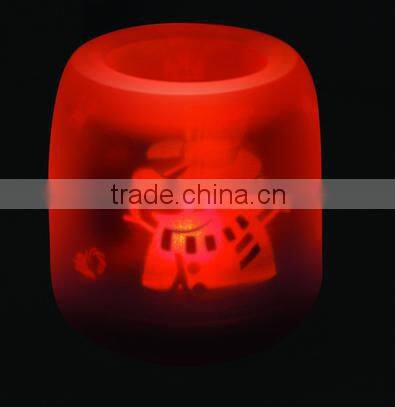 Christmas ornament plastic led christmas candle