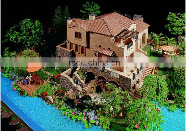 3D Architectural Models for Villa Design, Handmade Maquette building scale model